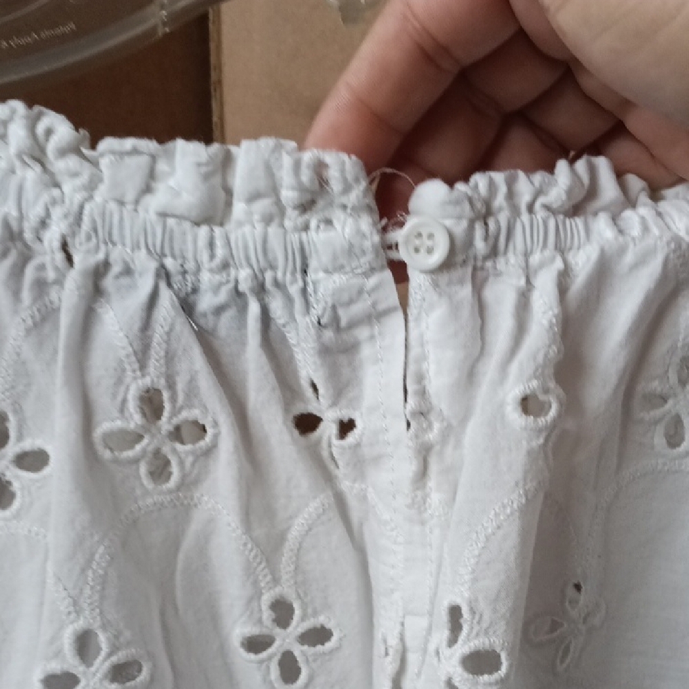 White Eyelet Blouse - Picture 6 of 8